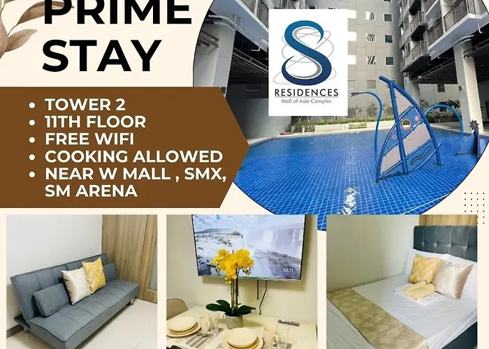1126 S Residences Smdc Condo Near W Mall & Moa By Prime Stay