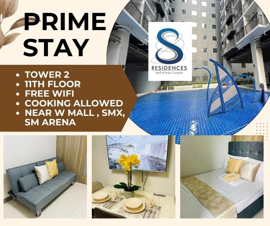 Apartment 1126 S Residences Smdc Near W Mall & Moa By Prime