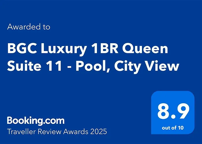Bgc Luxury Condo - Pool, Wi-Fi, City View - Suite 11