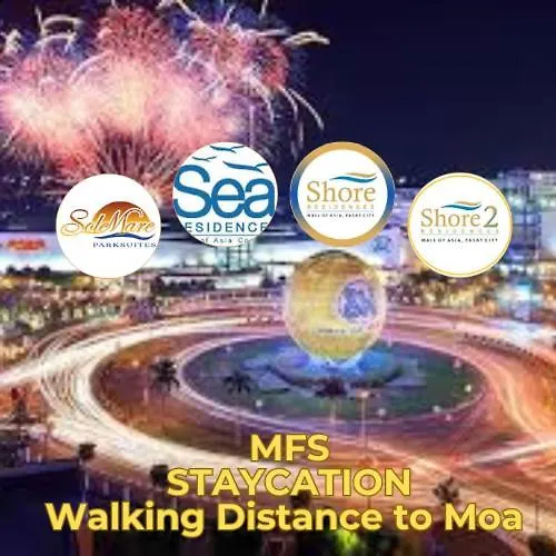 Shore 2 Tower 1 Staycation Near Moa, Picc, Starcity, World Trade, Smx, Moa Arena & Naia 123
