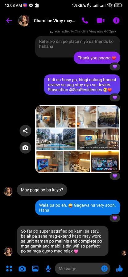 Apartment Sea Residences 5mins Walk To Sm Moa, Arena, Smx, 55