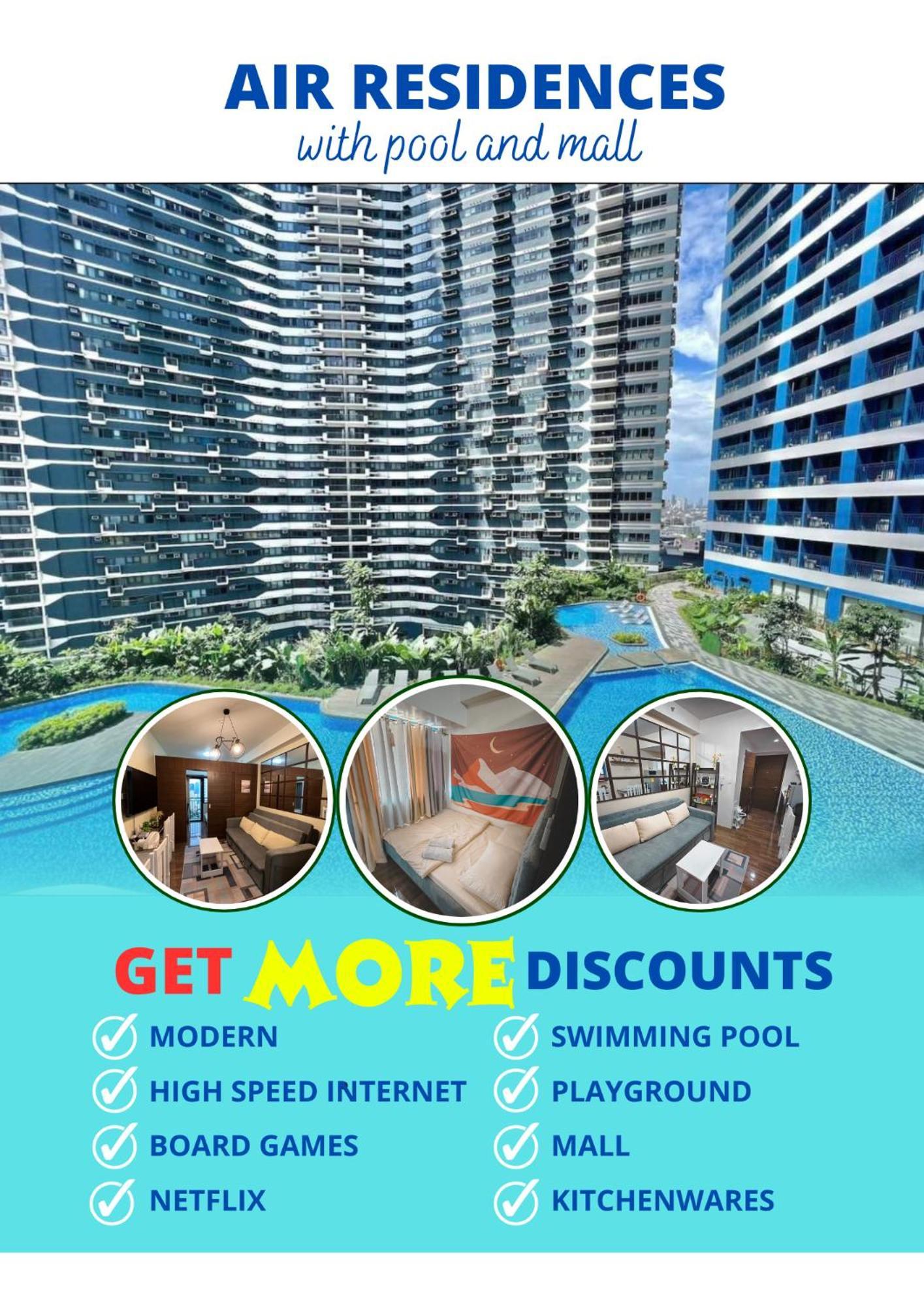 In Air Residences Makati Wifi Netflix Disney, Pool & Mall * Manila