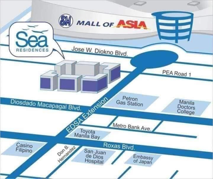 Apartment Sea Residences 5mins Walk To Sm Moa, Arena, Smx, 55
