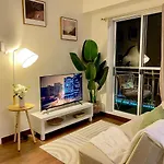 Cozy 1 Bedroom Scandinavian/Tropical Condo With Balcony & Parking