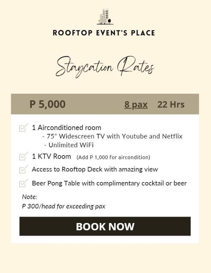 Rooftop Event's Place Guest house Manila