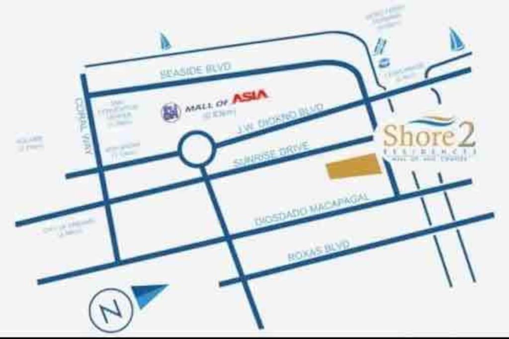 Mall Of Asia-p00l Fr0nt- New 1 Bedroom With Balc0ny At Sh0re2 Apartment