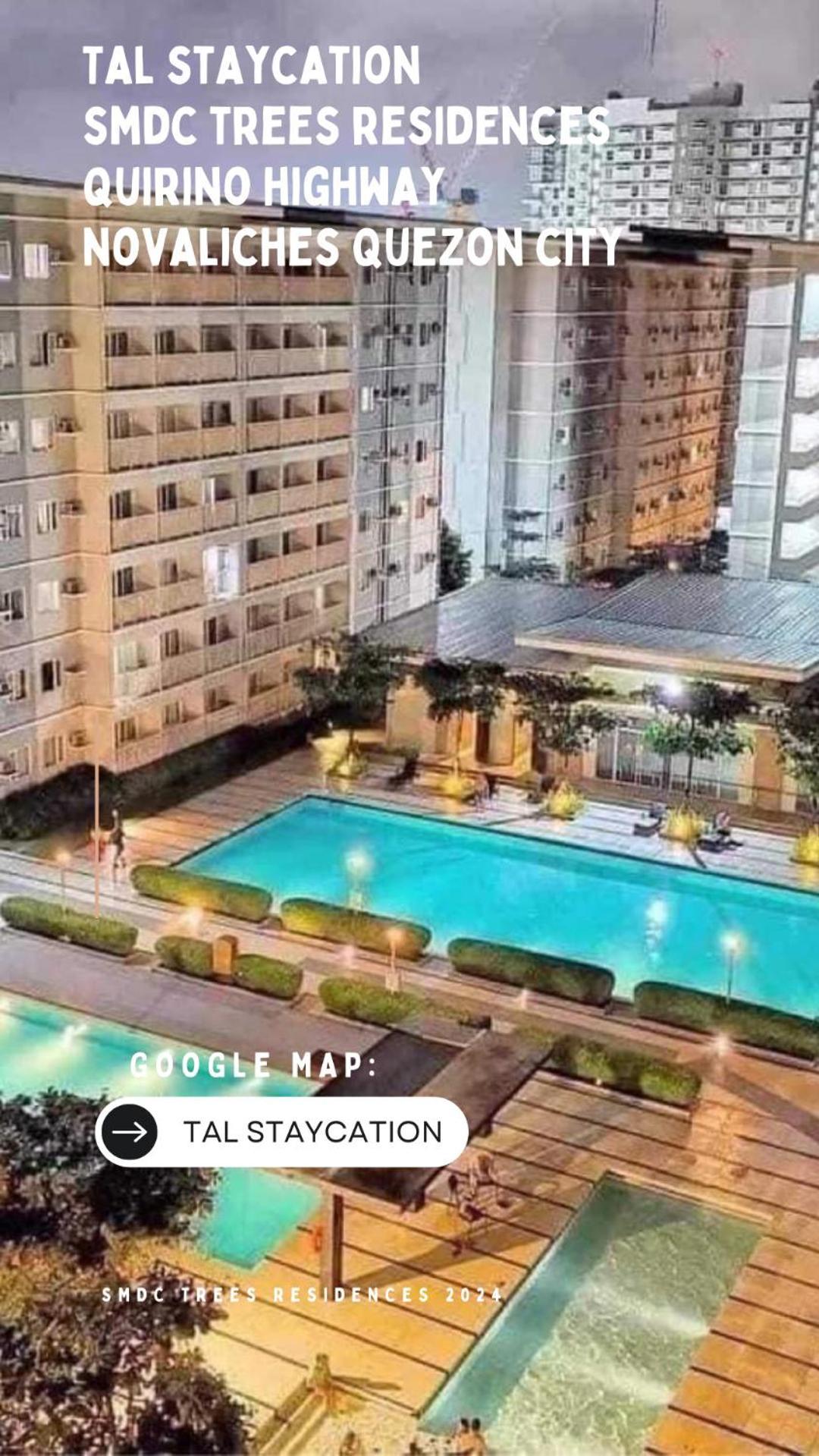 Tal Staycation 1 Bedroom 1 Bathroom & Kitchen ,neflix,up To 300 To 400 Mbps High Speed Internet Cozy,spacious,accessible New Unit At Smdc Trees Quezon *