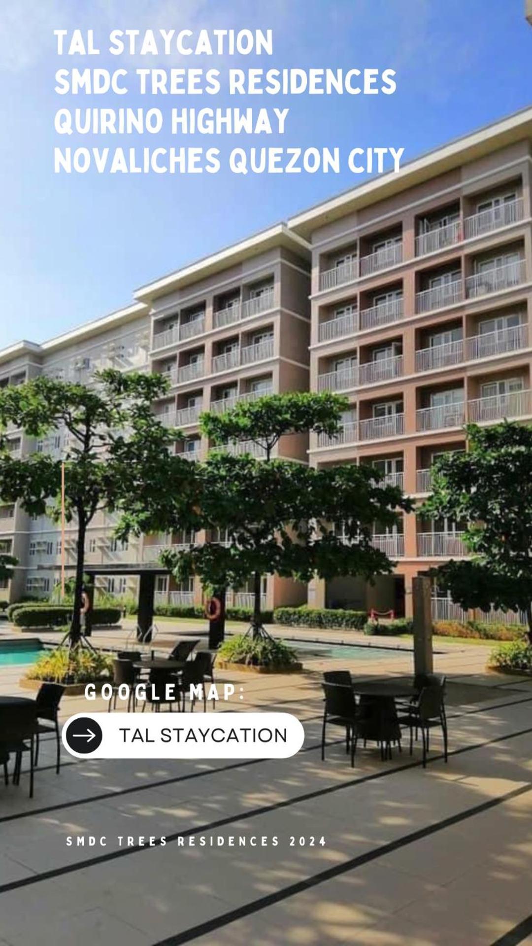 Tal Staycation 1 Bedroom 1 Bathroom & Kitchen ,neflix,up To 300 To 400 Mbps High Speed Internet Cozy,spacious,accessible New Unit At Smdc Trees Quezon Apartment Manila
