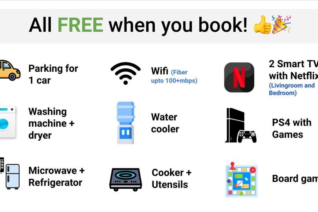 Free Parking, Pool, Gym, Netflix, Wi-fi, Ps4! *