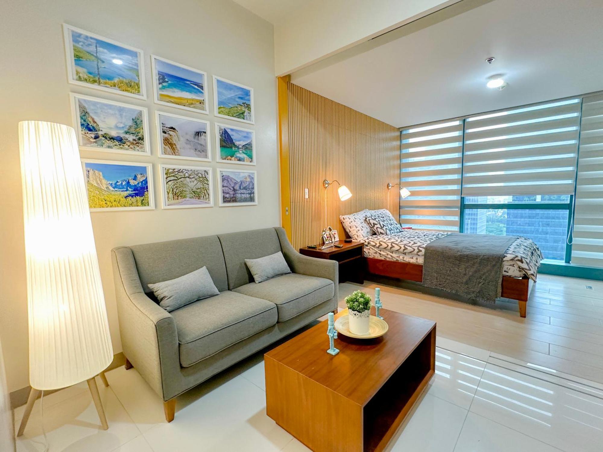 Apartment 1 Bedroom Uptown Bgc Cozy Netflix 200mb Wi-fi *