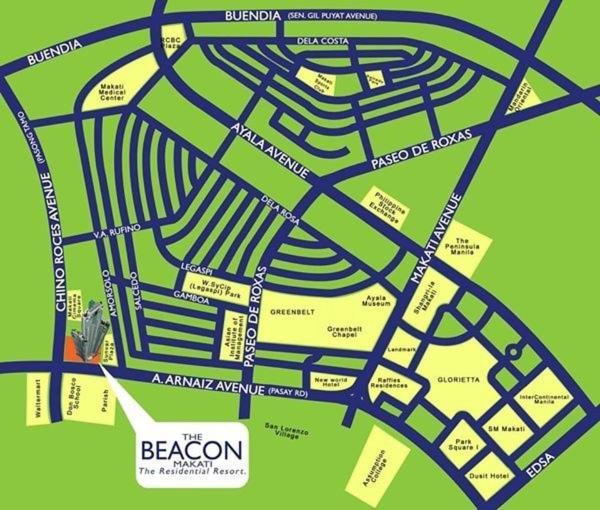 Apartment The Beacon Makati For 4 Wifi 30mbps *