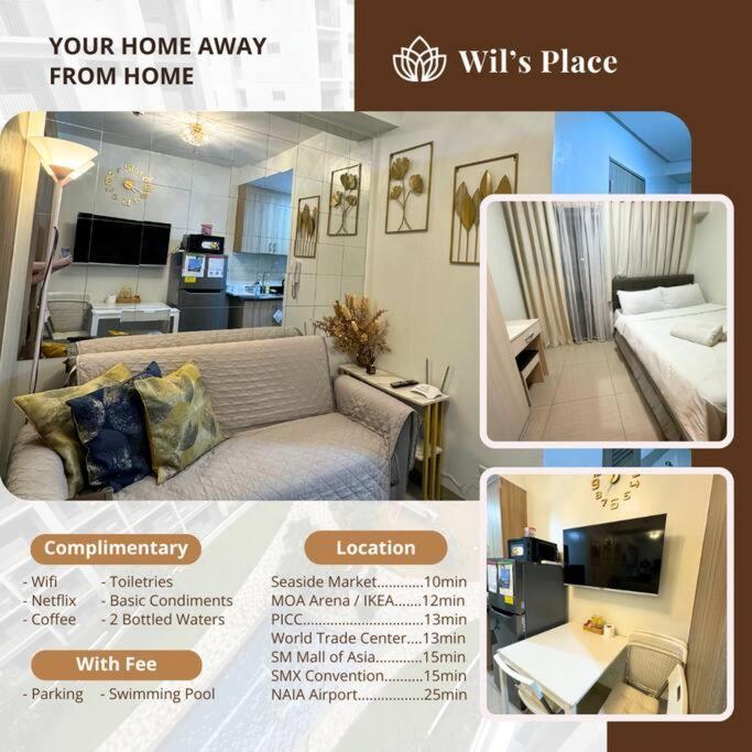 Cozy With Balcony Pool View Netflix And Wi-fi Near Mall Of Apartment Manila