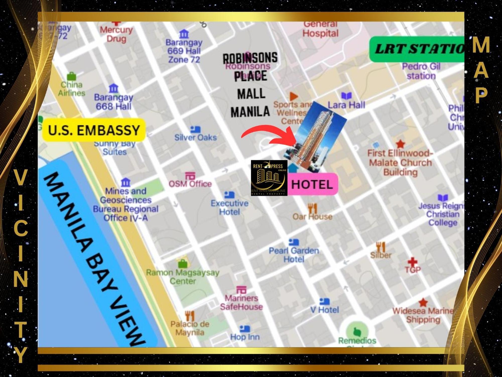 Free Pool N Free Sauna Access Oceanview Balcony In The Heart Of Manila, Front Of Robinsons Mall, Walking Distance To Us Embassy Limited Slots X Secure Your Limited Offer Month *