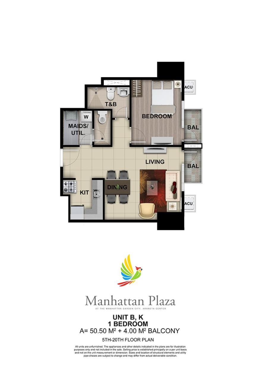 Manhattan Plaza Tower 1 Stylish City-center Unit Apartment Manila