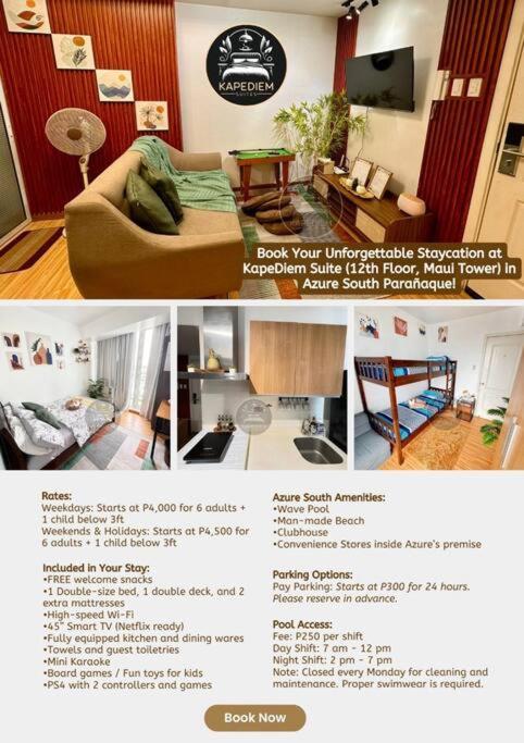 Apartment Kapediem 3 At Azure South Paranaque Manila