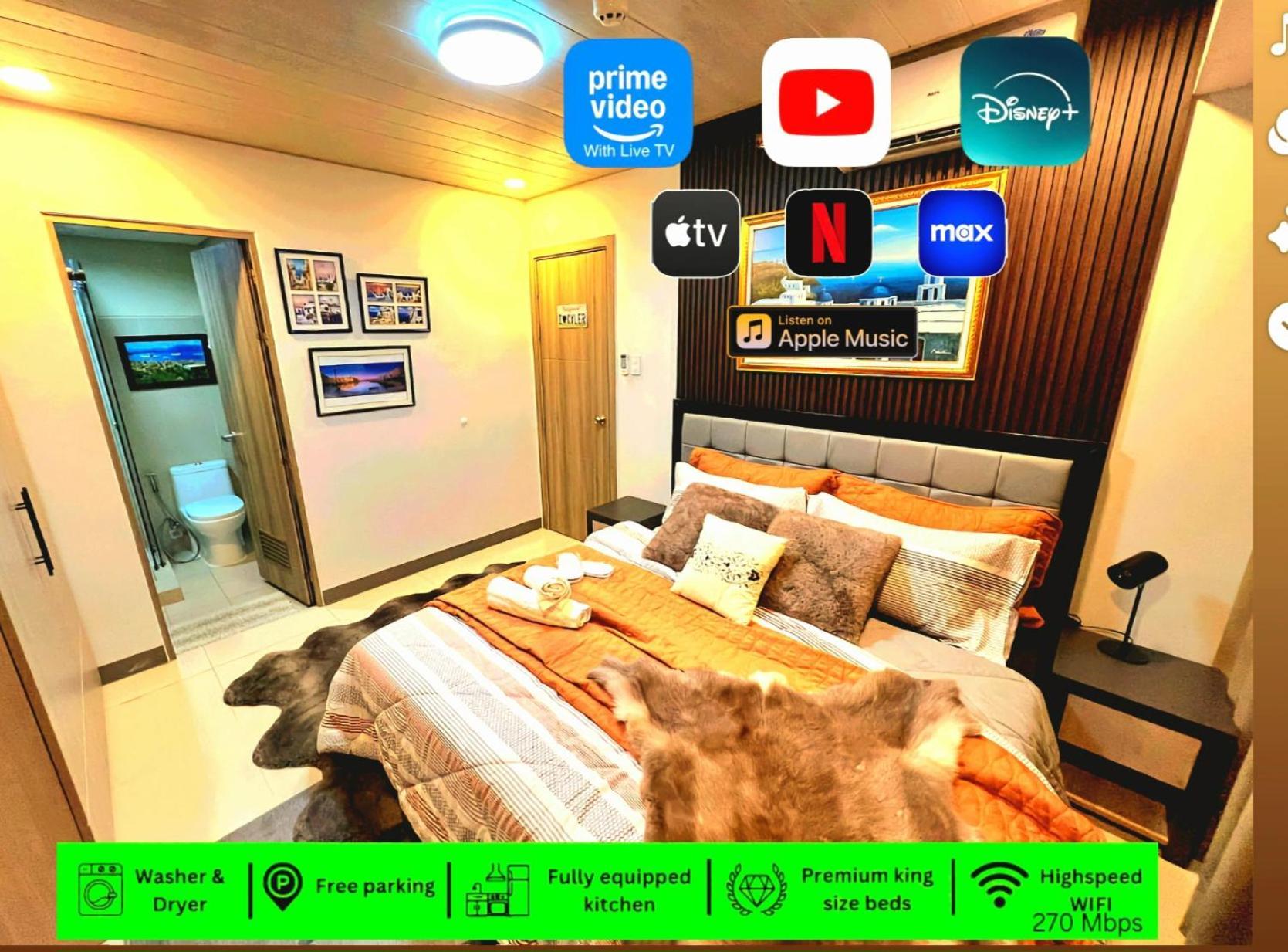 Elegant Corner Unit 2br With King Bed, Pool, Jacuzzi, Livetv,hbo Max, 270 Mbps & Free Parking Near Moa