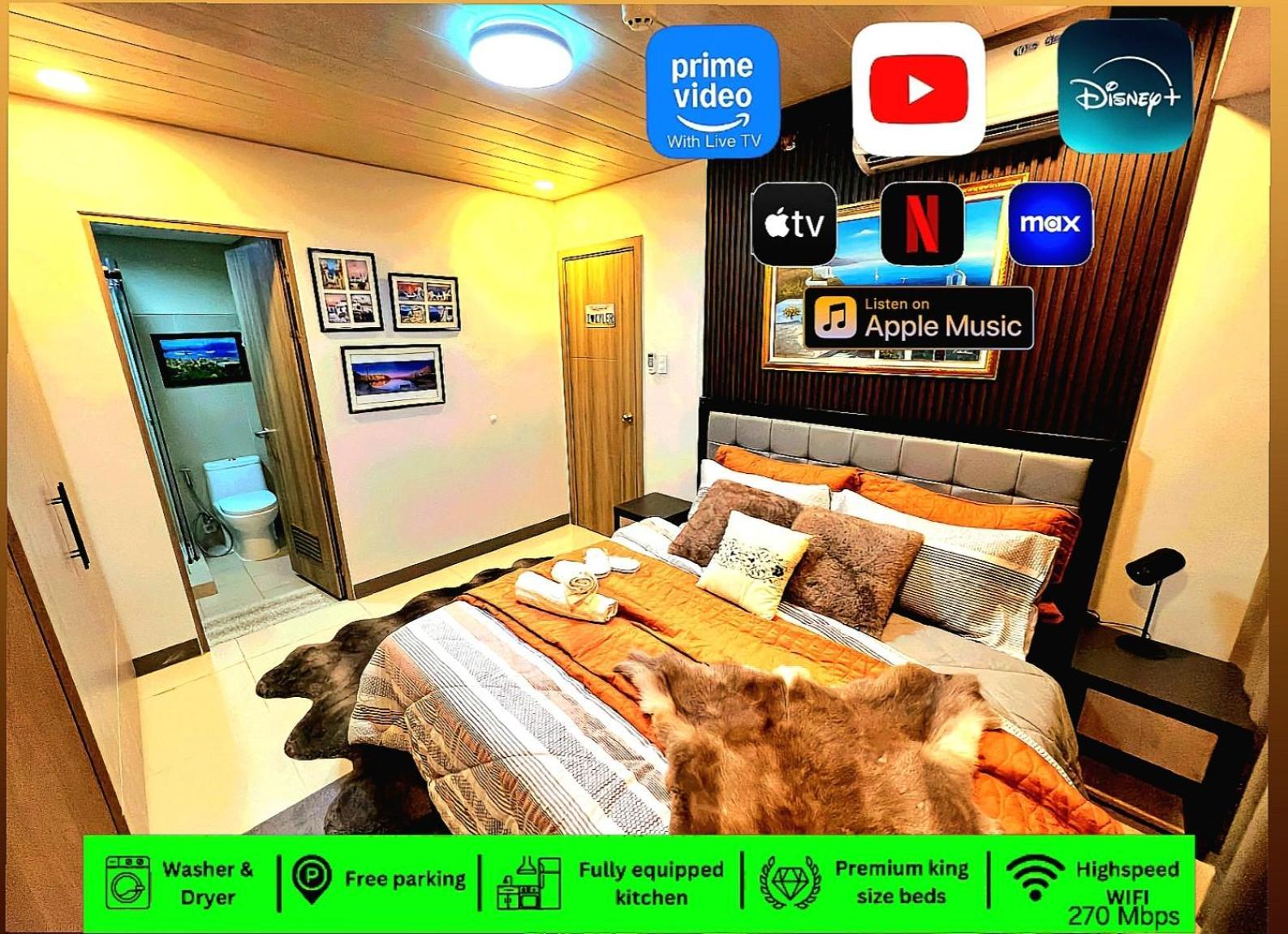 Keyless Entry Executive 2br With King Bed, Jacuzzi Pool, Live Tv & Hbo Max, Fast Wifi, Free Parking Near Moa Apartment