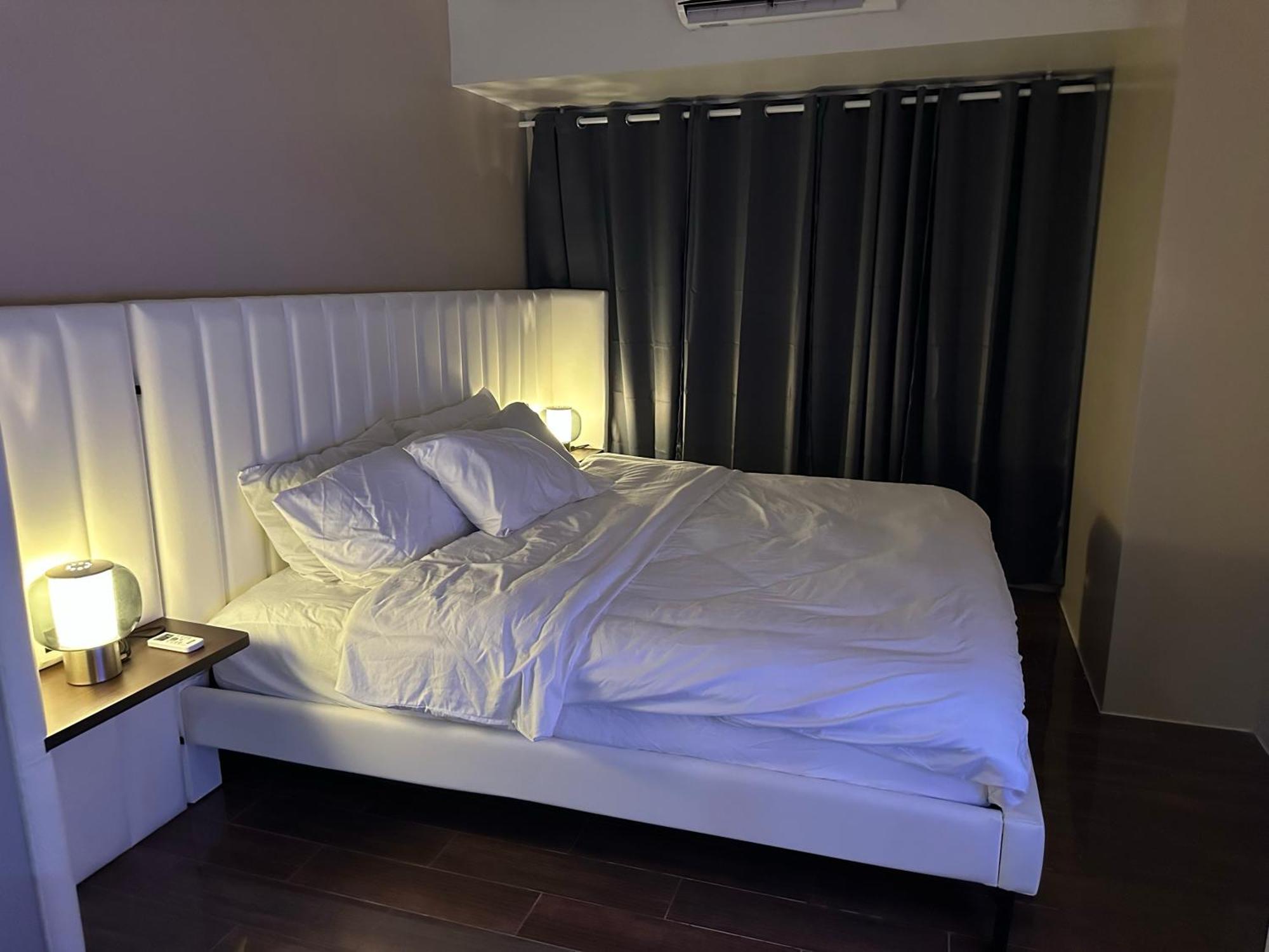 King-size Bed Makati Apartment Manila