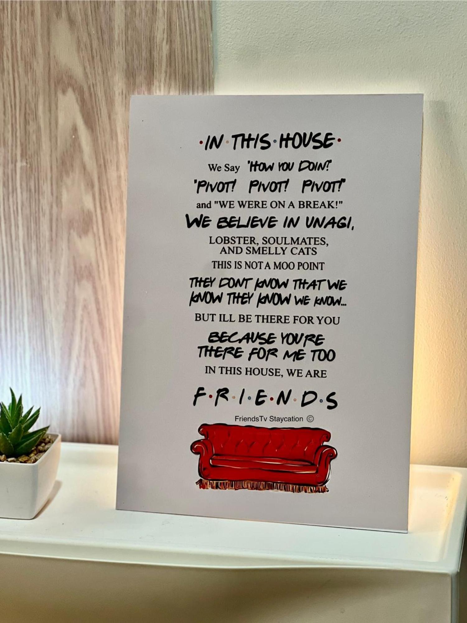 Friends Tv Staycation *