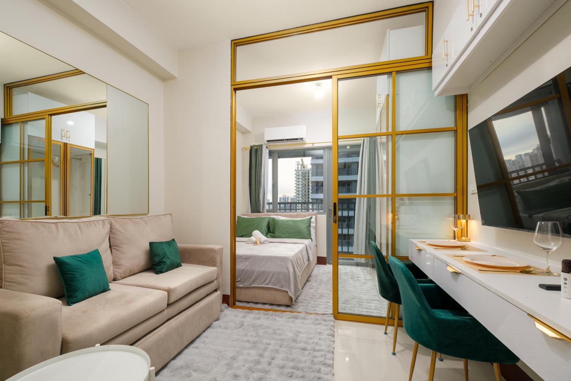 Luxe 1br With Wifi, Karaoke And Balcony Near Sm Megamall Apartamento
