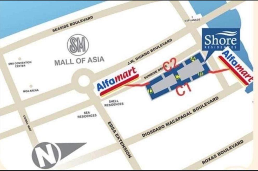 Apartment Smdc Shore Pasay Manila, Walking Distance To Mall Of And 20 Mins Drive To Airport-1 Bedroom Condo-apartmentwith Balcony *