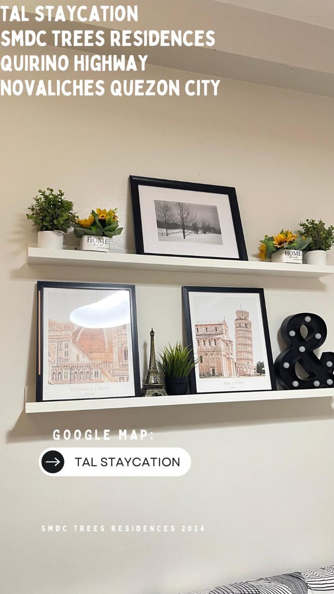Tal Staycation 1 Bedroom 1 Bathroom & Kitchen ,neflix,up To 300 To 400 Mbps High Speed Internet Cozy,spacious,accessible New Unit At Smdc Trees Quezon * Manila