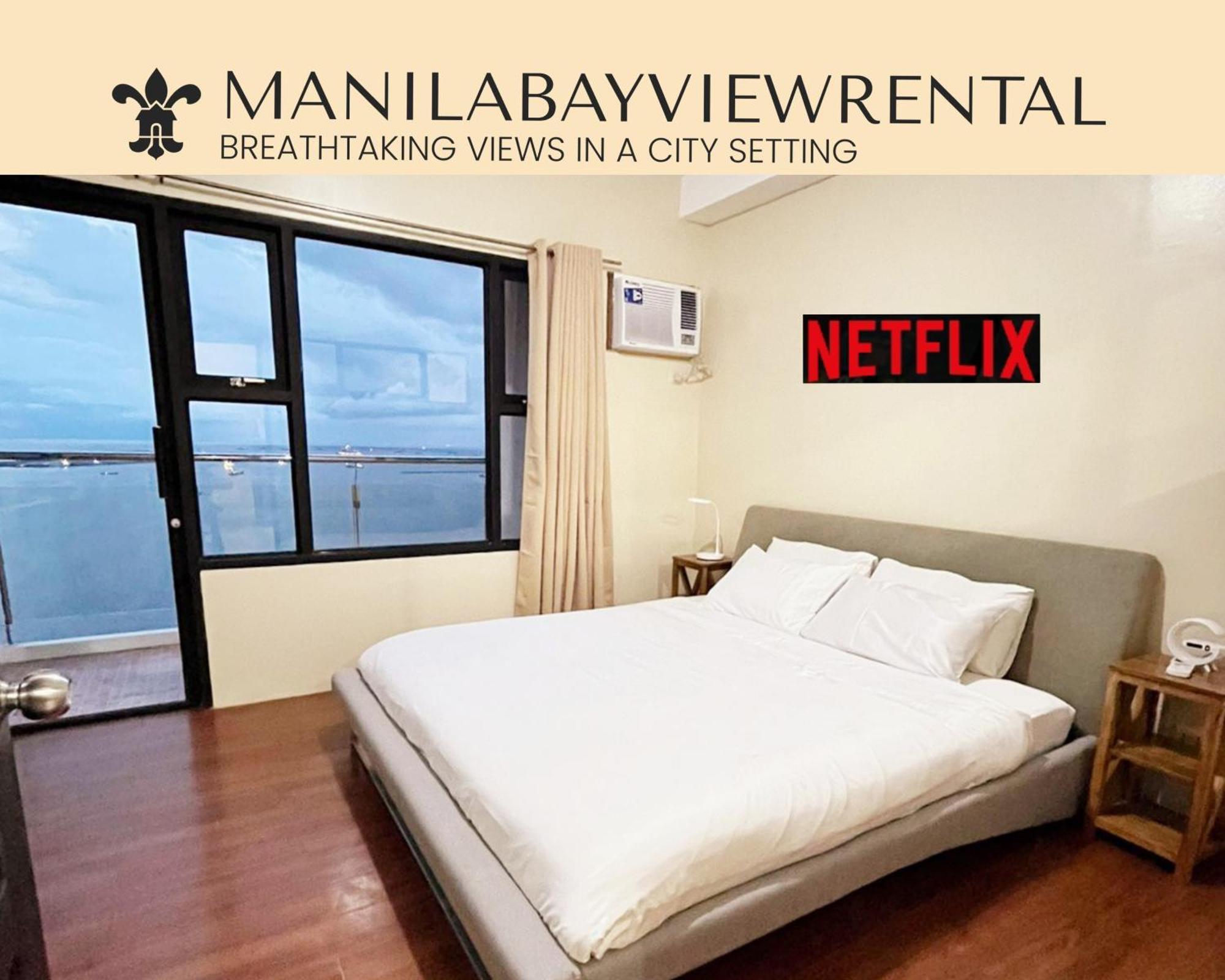 Breathtaking Bayviews - 1 Bedroom 1 Bathroom With Balcony Bayview Pool Netflix - Housekeeping Available - Manila