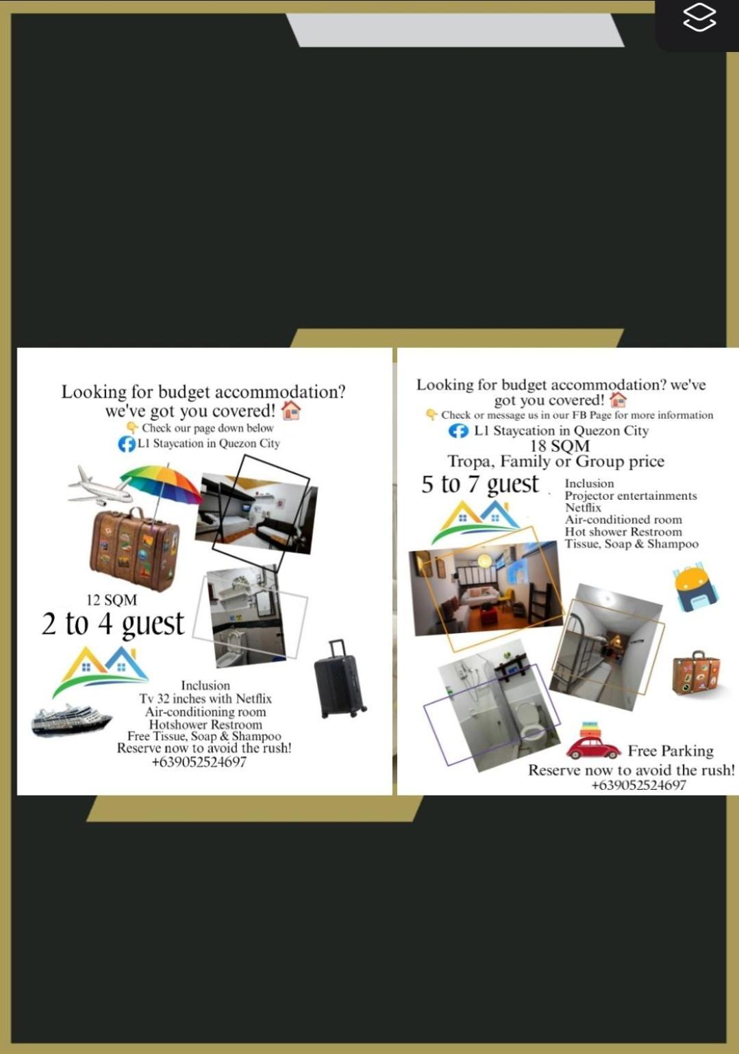 L1 Staycation In Quezon 1br Or 2br Homestay Manila