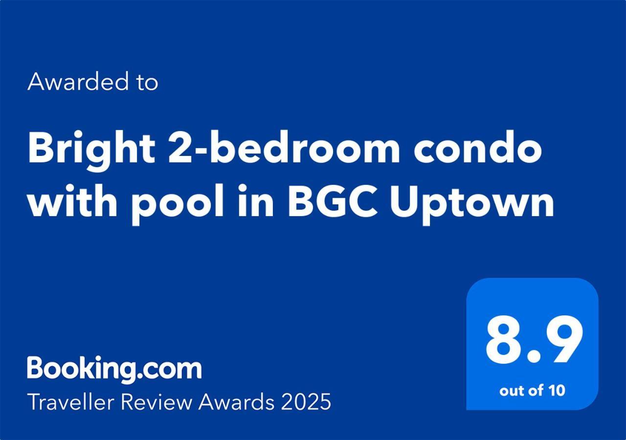 Bright 2-bedroom With Pool In Bgc Uptown *