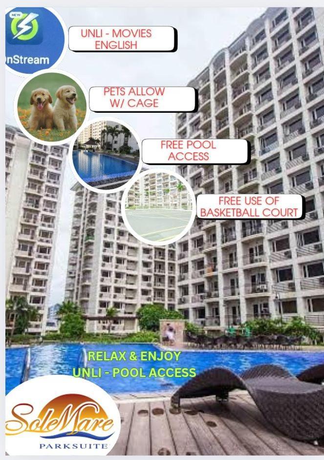 1003 Staycation At Solemare Parksuites Tower B Near Dfa, Moa, Parqual Mall, Ayala Mall & Naia