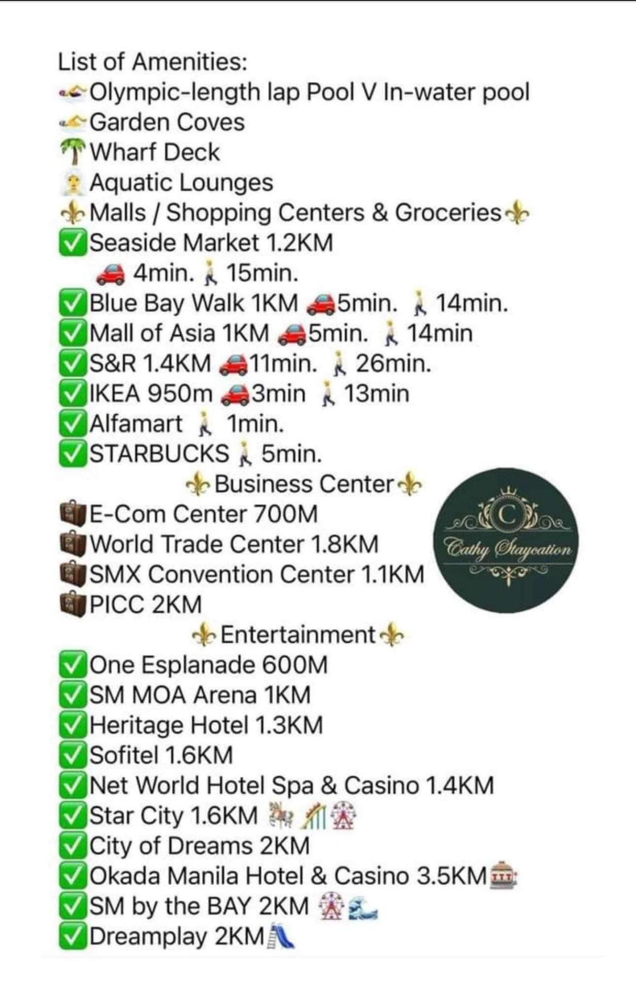 Aparthotel Cathy Staycation Manila
