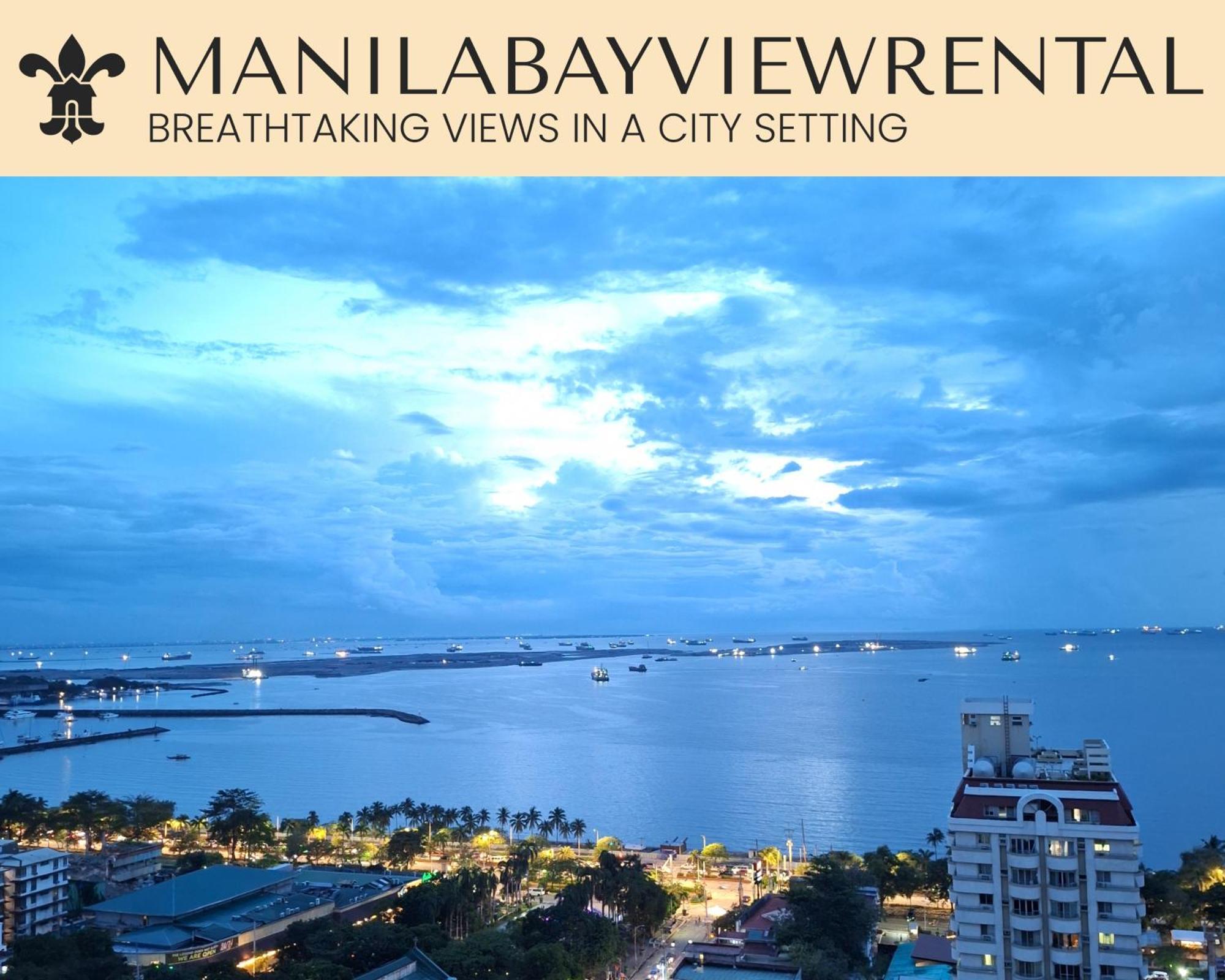 Breathtaking Bayviews - 1 Bedroom 1 Bathroom With Balcony Bayview Pool Netflix - Housekeeping Available - * Manila