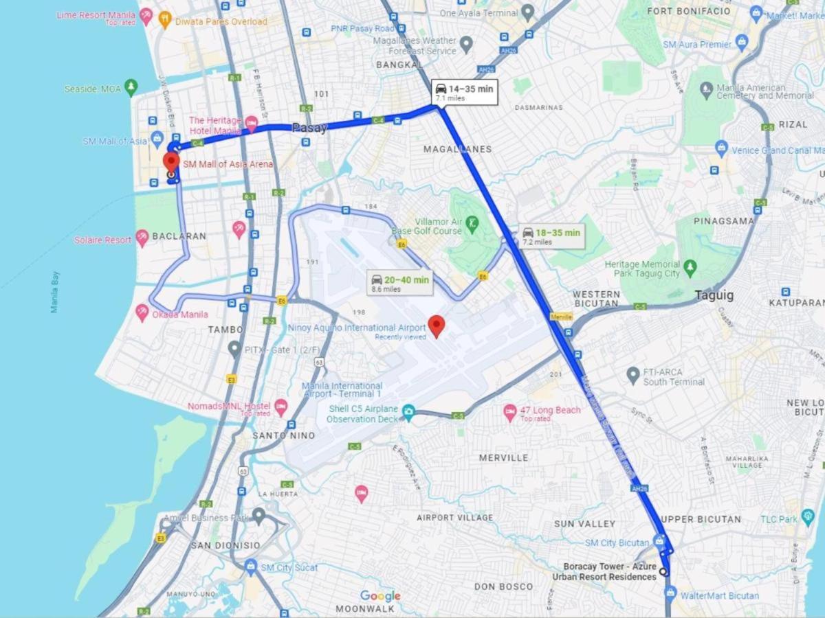 Premium 1bedroom Unit Near Airport, Moa, Casinos, Sm Bicutan Apartment
