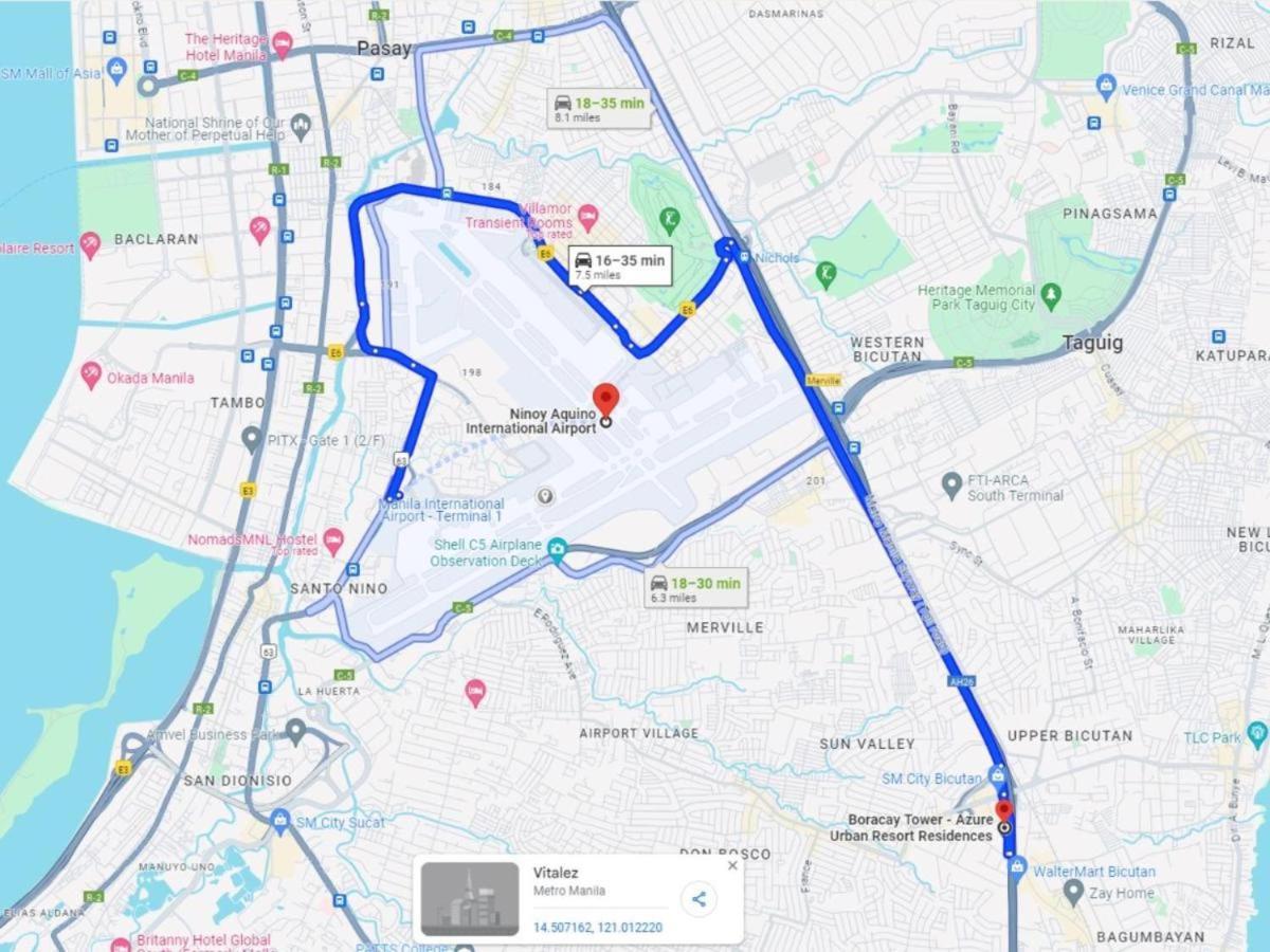 Apartment Premium 1bedroom Unit Near Airport, Moa, Casinos, Sm Bicutan