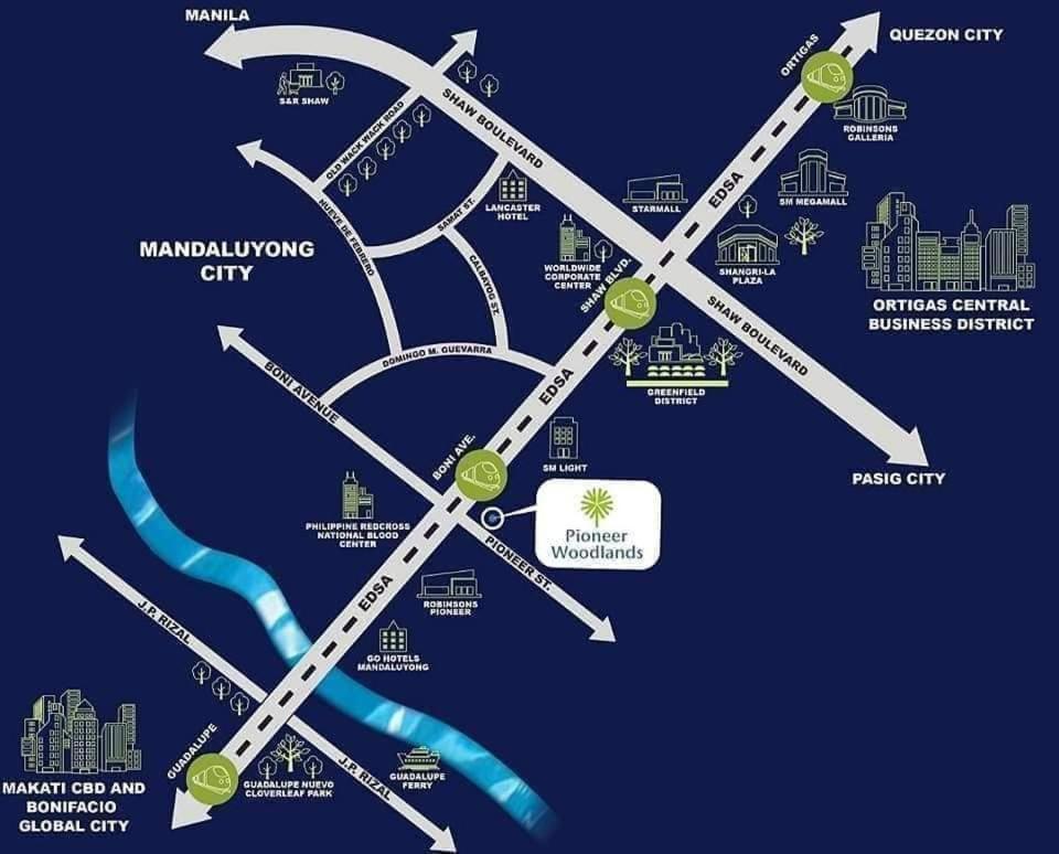 2br Pioneer Woodland Boni,mandaluyong Connected To Boni Mrt Station Aparthotel