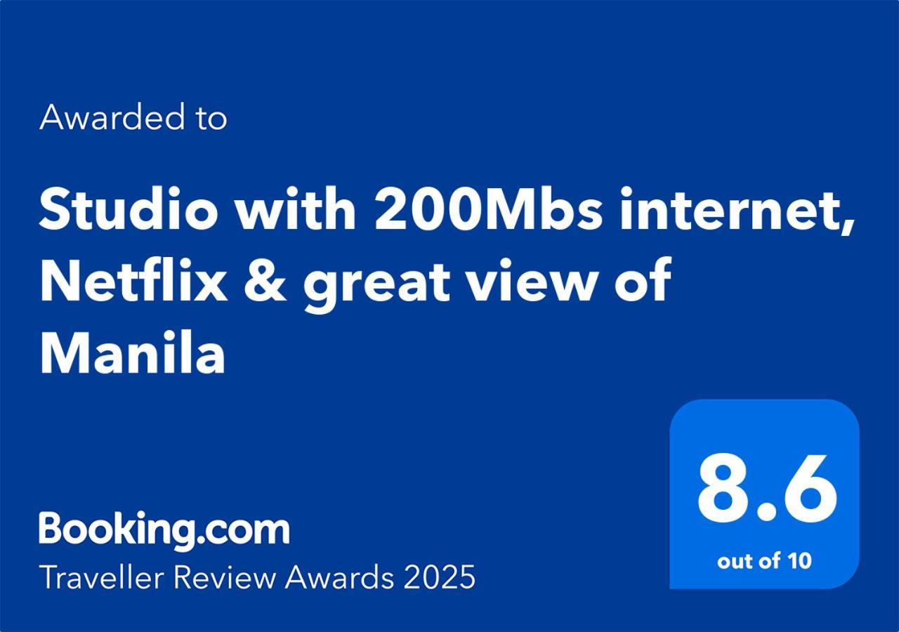 Studio With 200mbs Internet, Netflix & Great View Of Apartment Manila