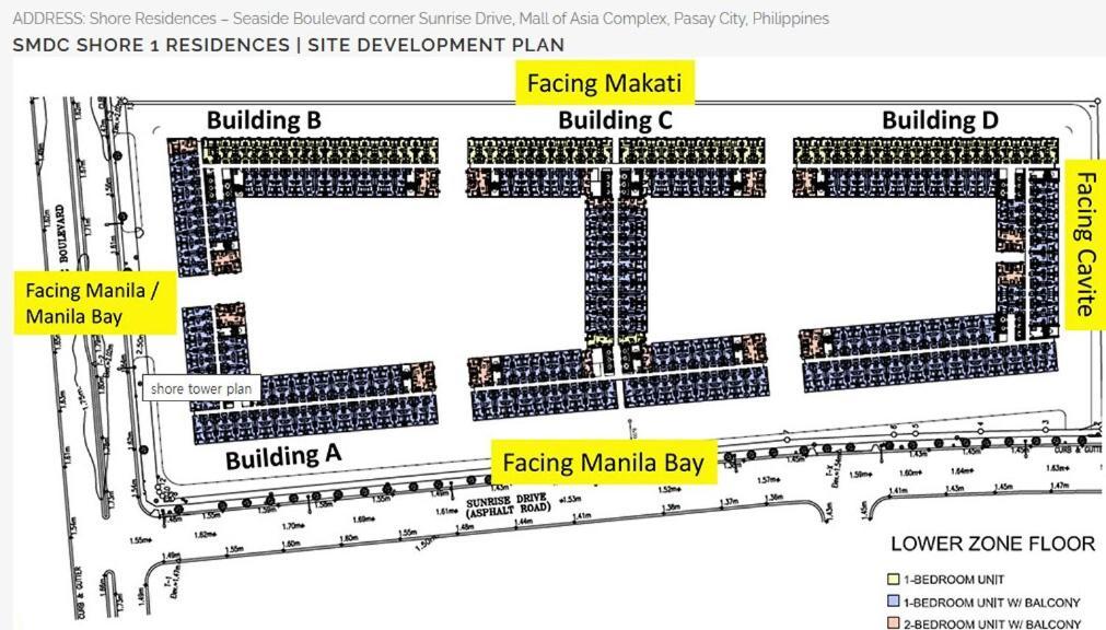 Apartment Unistay Shore Res With Bal Bay View Nr Moa Manila