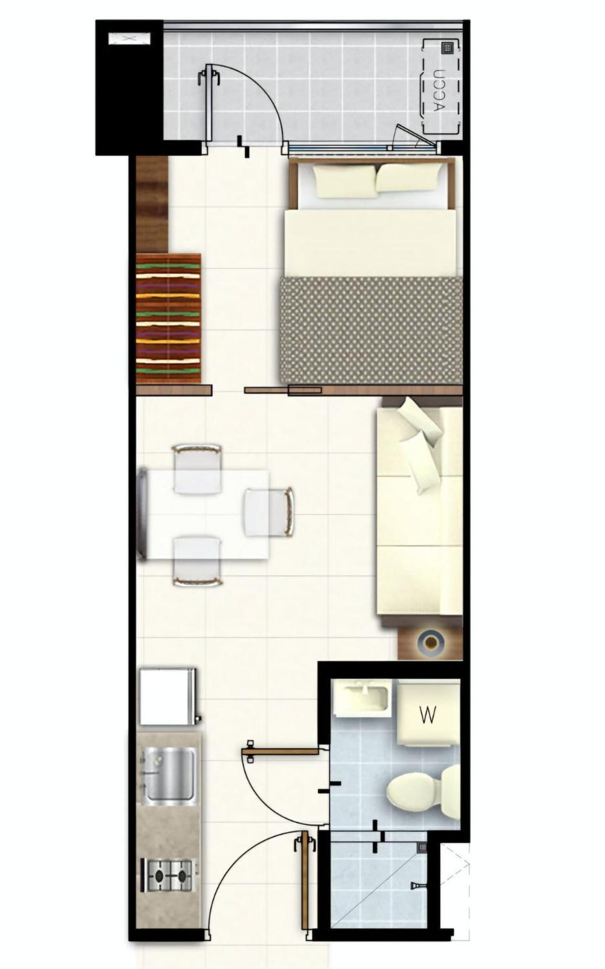 Smdc Red Residences Makati W Own Parking Slot Apartment
