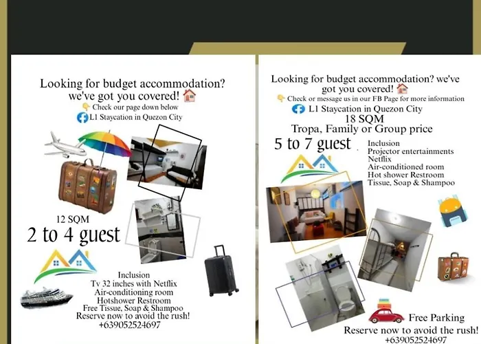 L1 Staycation In Quezon City 1Br Or 2Br