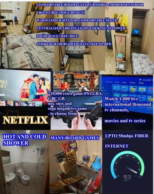 Apartment Staycation @ Jt Residences Wifi Netflix Fiber Internet Apartelle