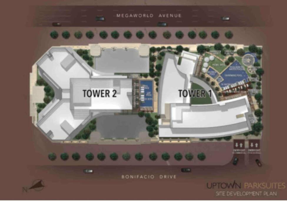 Luxe 1br W/ Balcony @ Uptown Parksuites Apartment