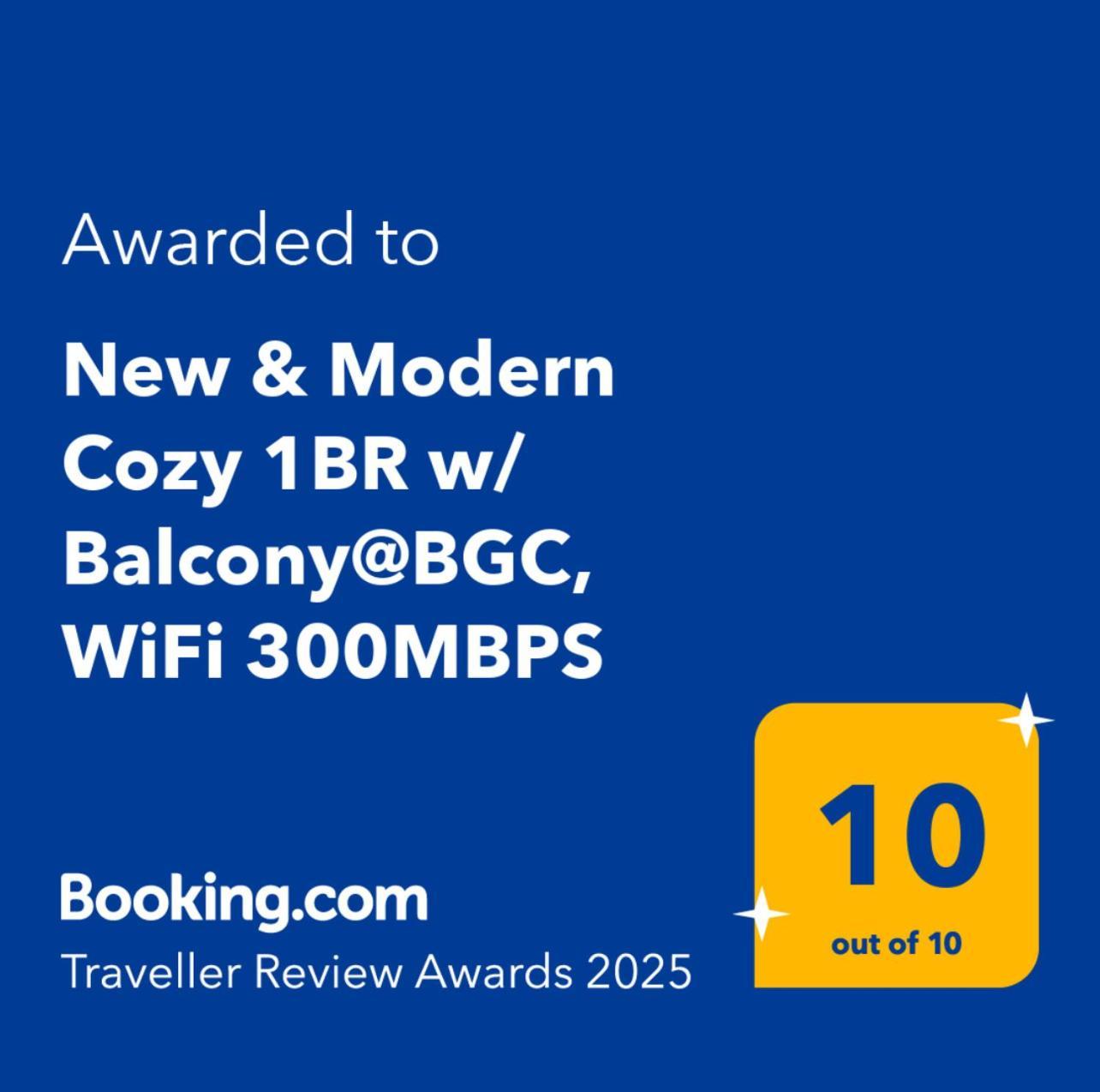New & Modern Cozy 1br W/ Balcony@bgc, Wifi 300mbps Apartment
