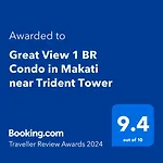 Great View 1 Bedroom Condo In Makati Near Trident Tower