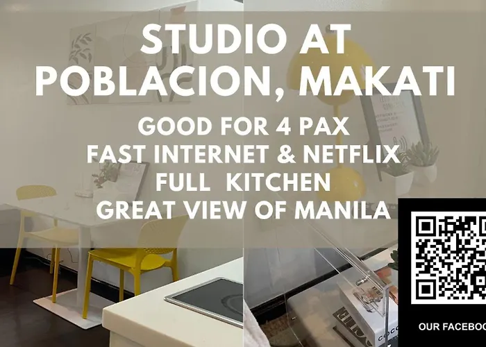 Studio At Makati Center With Fast Net, Netflix And 40In Tv