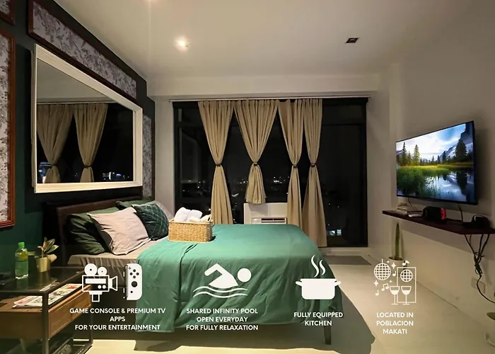Gramercy Luxe Studio W Balcony And City View - Pet Friendly, Unli Pool & Gym