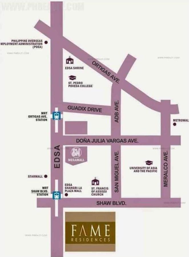 One Bedroom Unit Fame Residences Apartment *