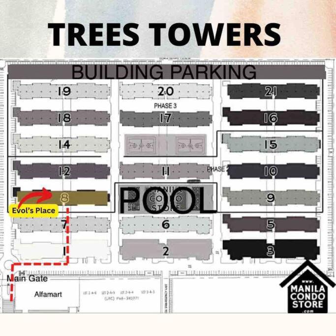 Trees Residences Staycation Evol's Place *