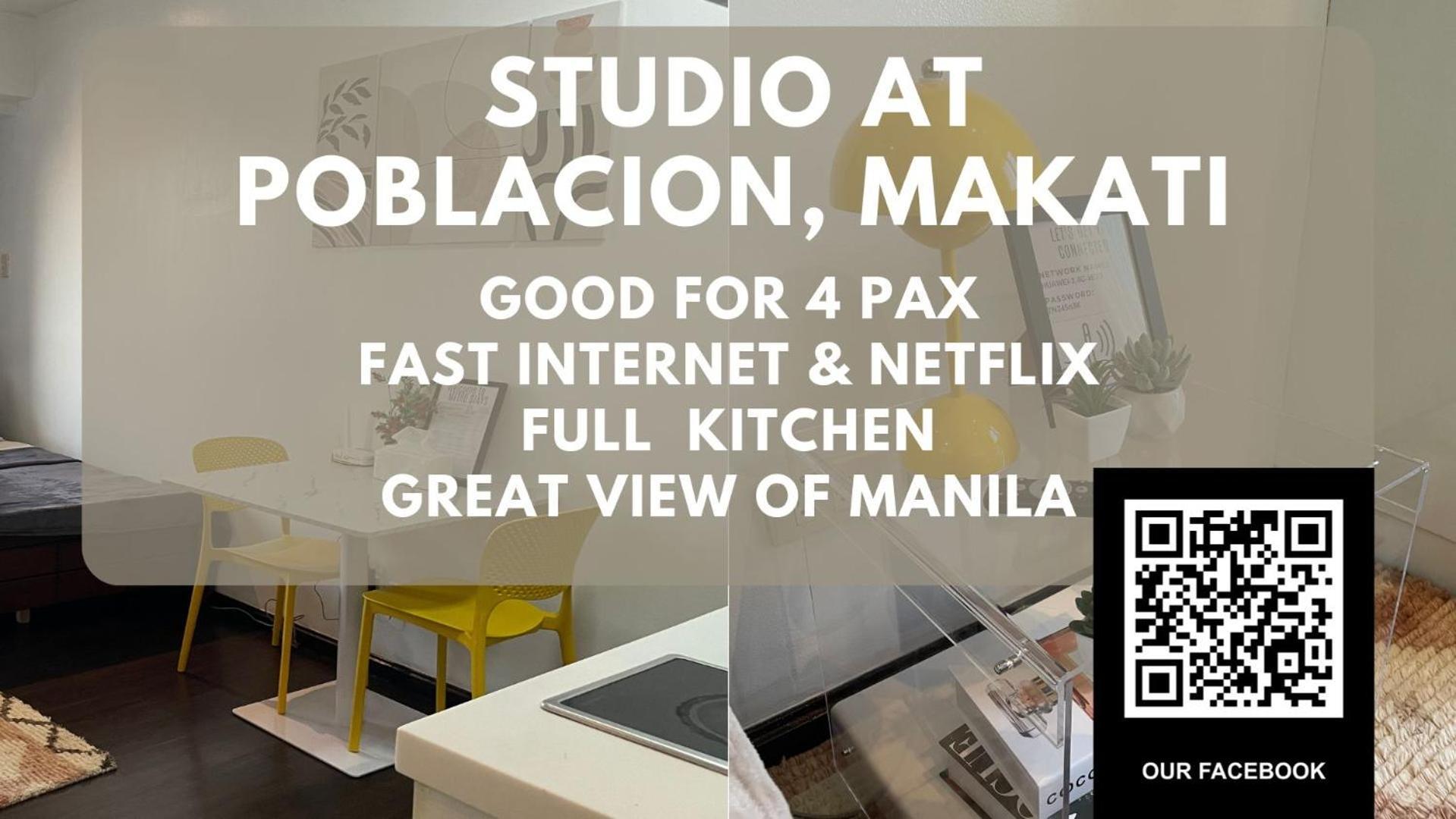 At Makati Center With Fast Net, Netflix And 40in Tv *
