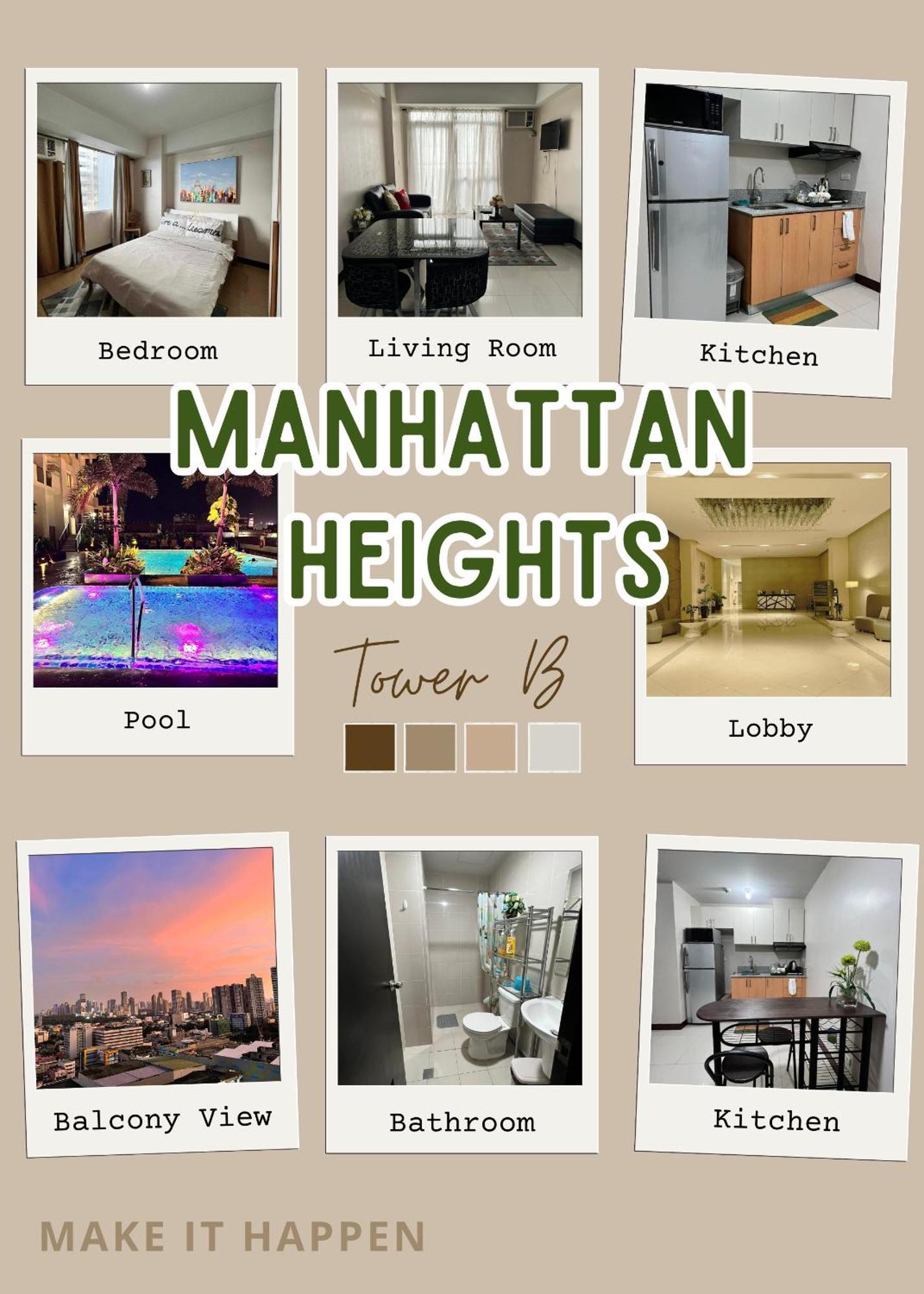 Manhattan Heights Towerb In Araneta Cubao 5mins Walk To Smart Araneta Aparthotel *