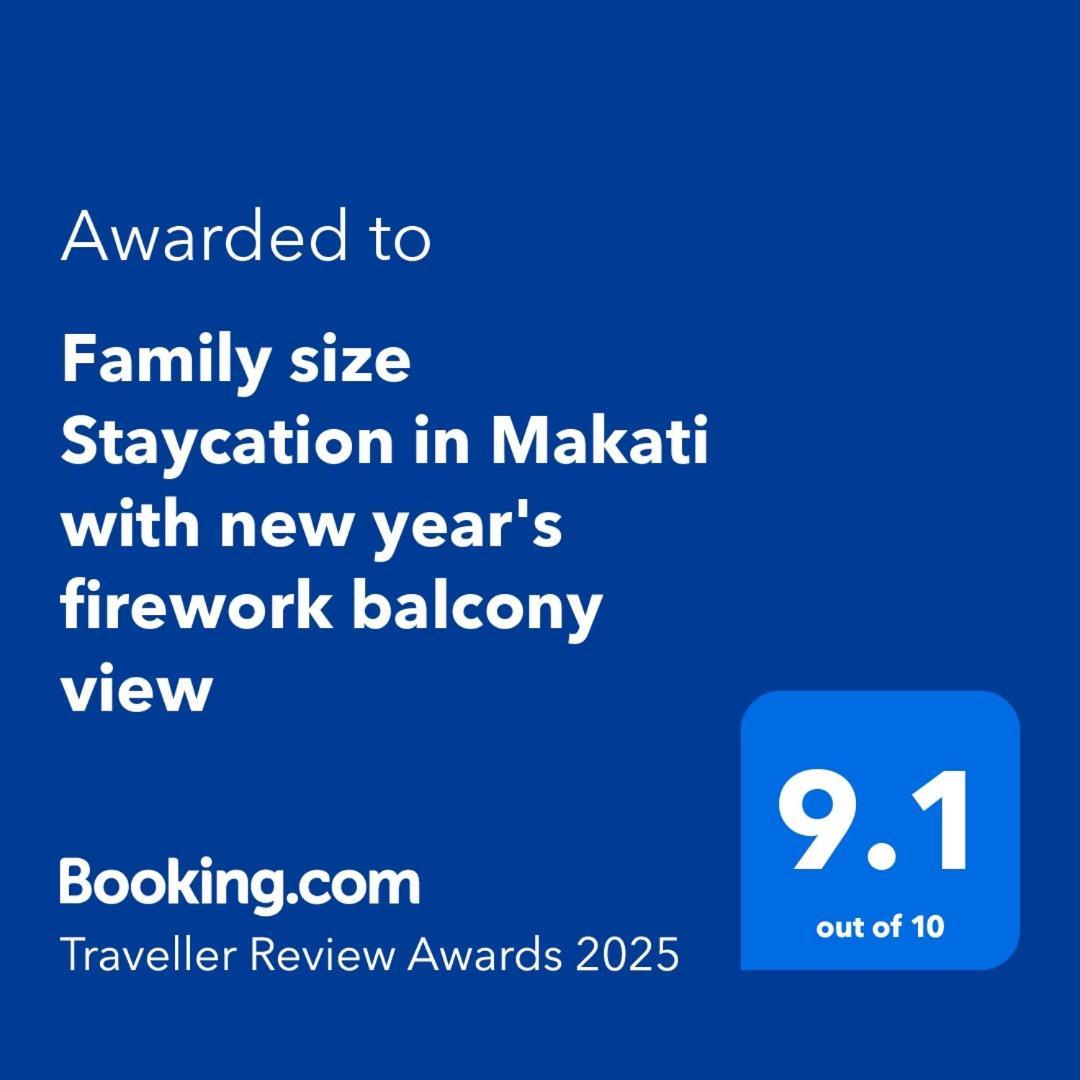 Family Size Staycation In Makati With New Year's Firework Balcony View * Manila